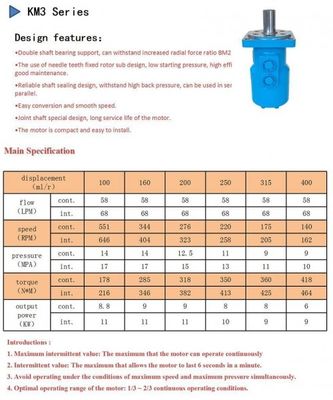 kupować Silniki hydrauliczne z hamulcem KM3 100ML / R Silnik wiertnicy Niski poziom hałasu online manufacture